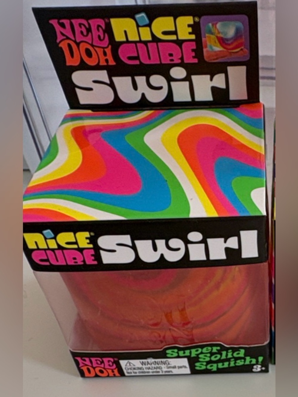 NeeDoh Nice Cube swirl Super Solid squish. Same day ship. AUTHENTIC